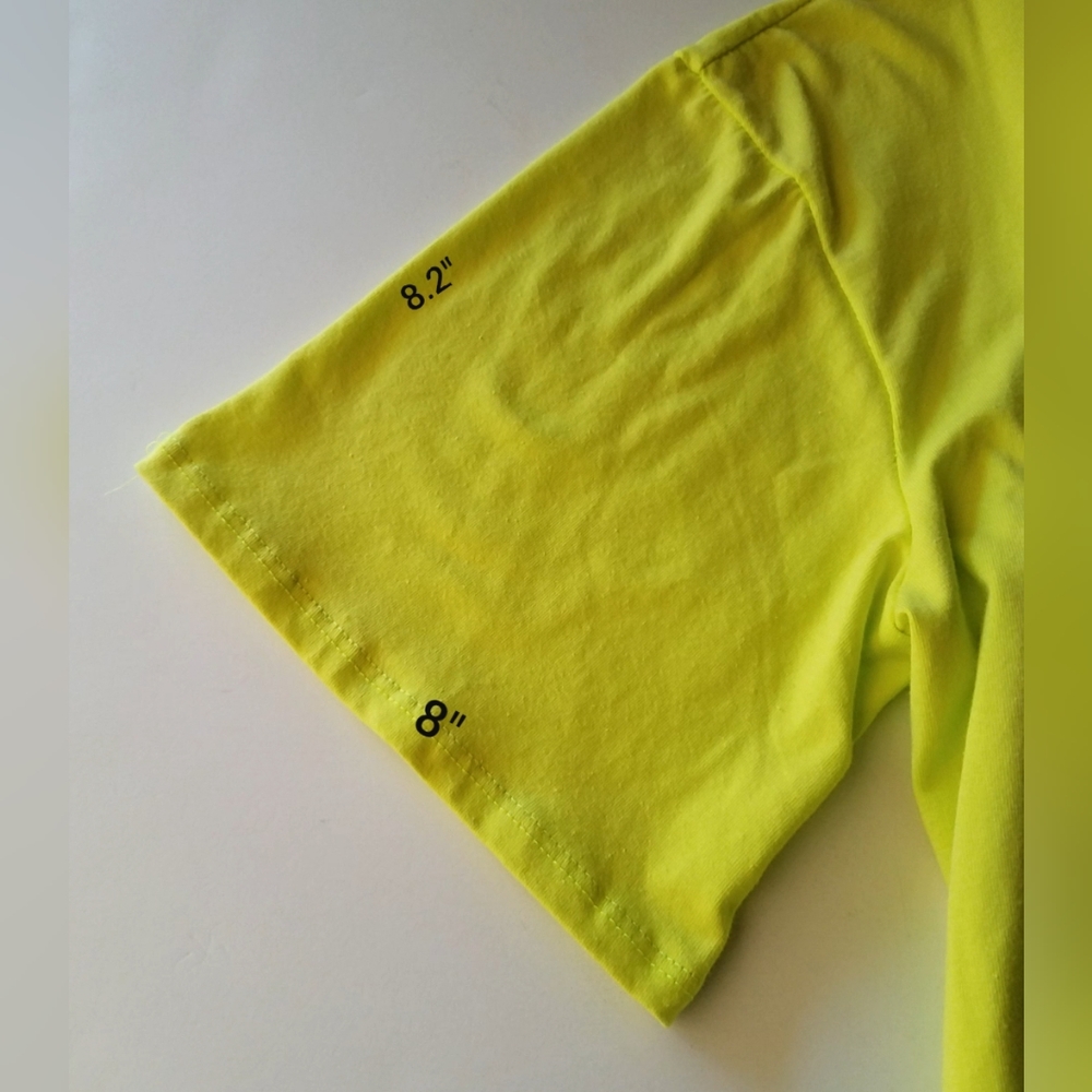Graphic Neon Green Short Sleeves T-Shirt - Picture 4 of 7
